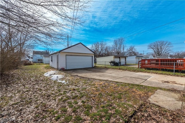 exterior space with fence