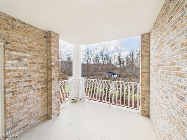 view of balcony