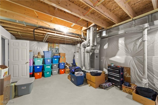 storage with water heater