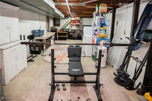 view of workout area