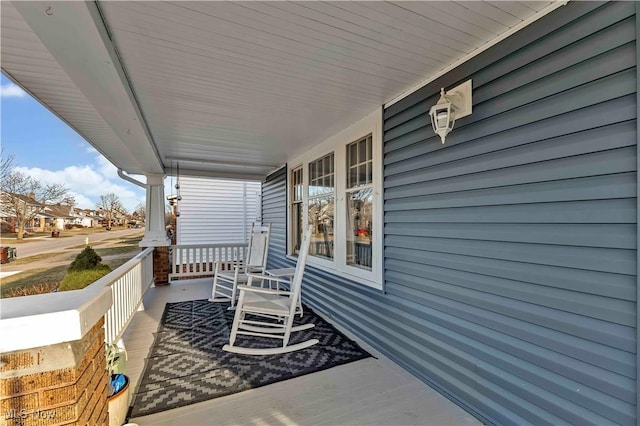 view of patio / terrace featuring covered porch