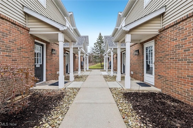 view of patio featuring covered porch