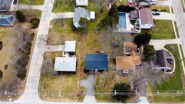 birds eye view of property featuring a residential view