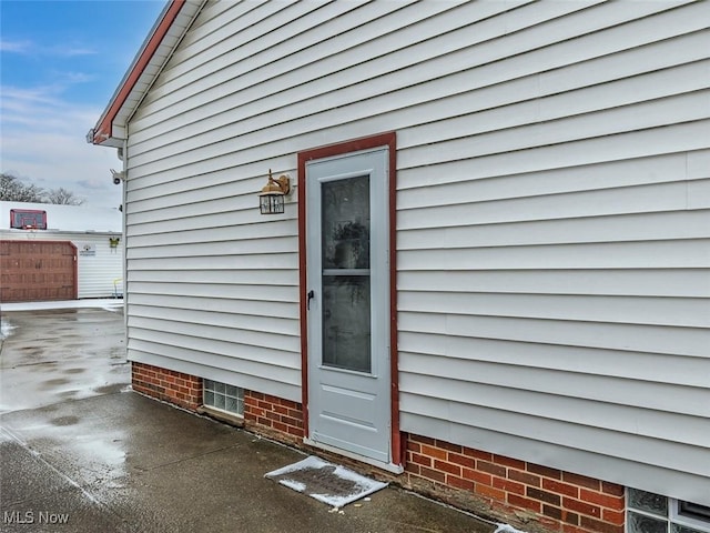 view of entrance to property