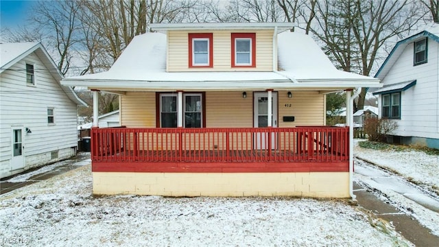 bungalow with covered porch