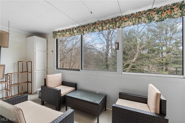 sunroom / solarium with plenty of natural light