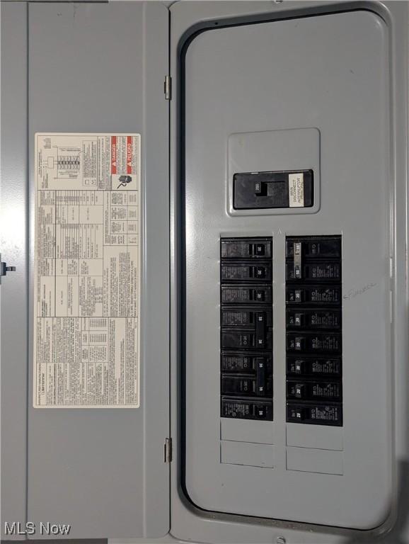 utility room with electric panel