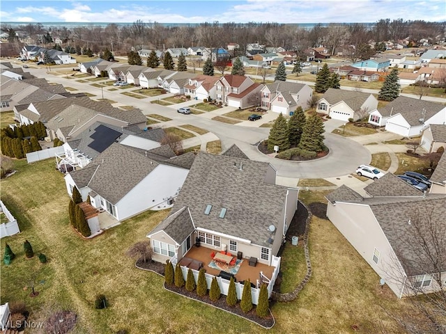 aerial view featuring a residential view