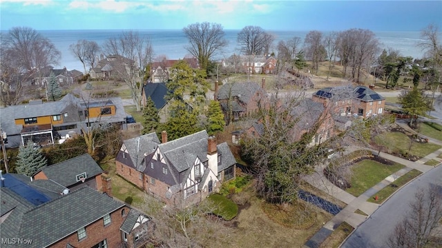 bird's eye view with a residential view