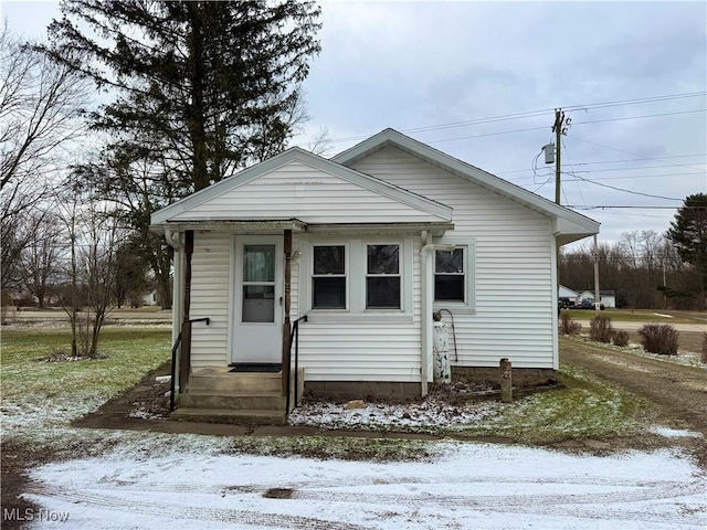 view of bungalow-style house