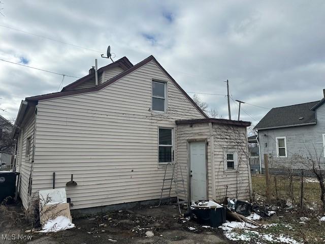 view of rear view of property