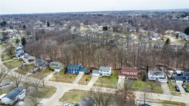 aerial view featuring a residential view