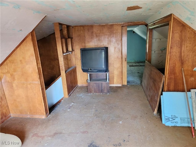 bonus room with lofted ceiling