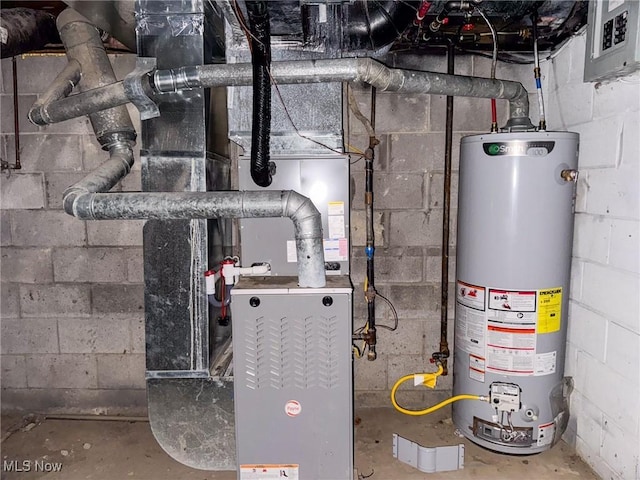 5192 University Dr, Geneva, OH 44041 - utilities with electric panel and water heater