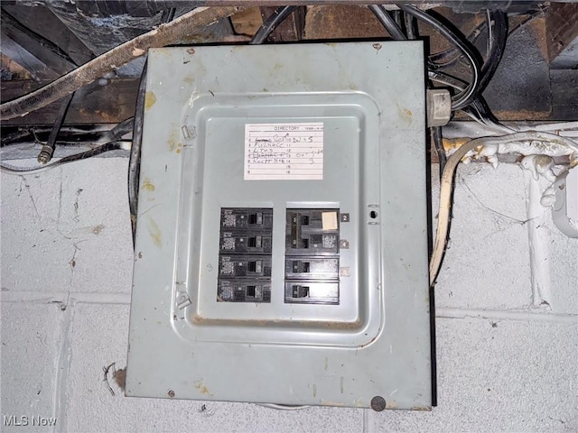 5192 University Dr, Geneva, OH 44041 - utility room with electric panel
