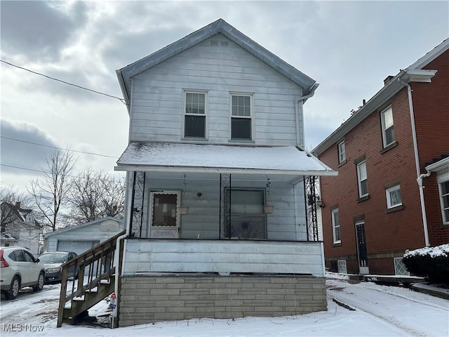 view of front of house with a porch