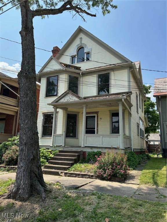 213 Montgomery, Marietta, OH 45750 - view of front of house featuring covered porch