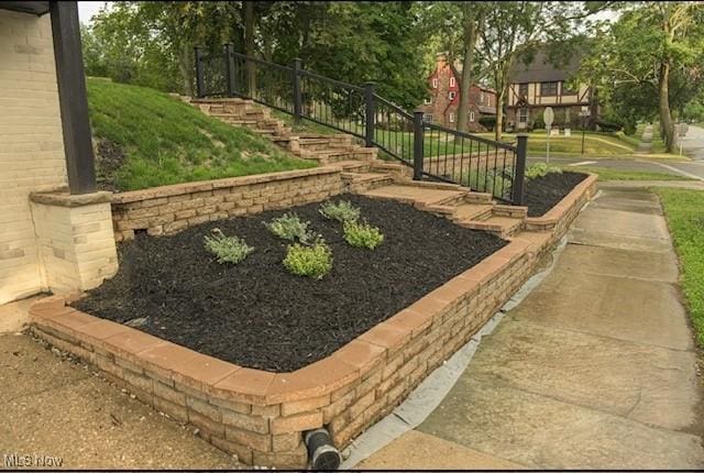 view of yard with stairs