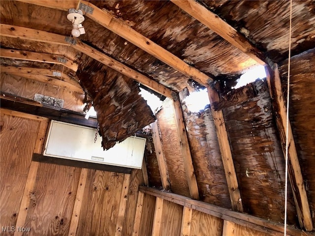 view of attic