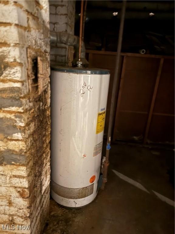 utilities featuring gas water heater