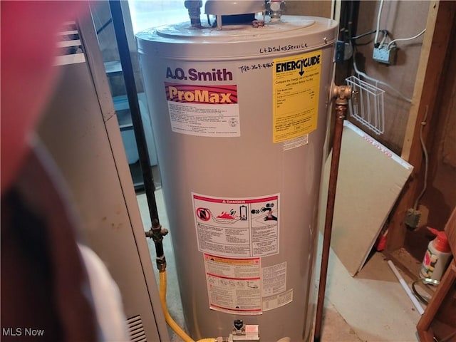 utilities featuring water heater