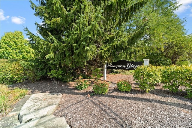 view of community / neighborhood sign