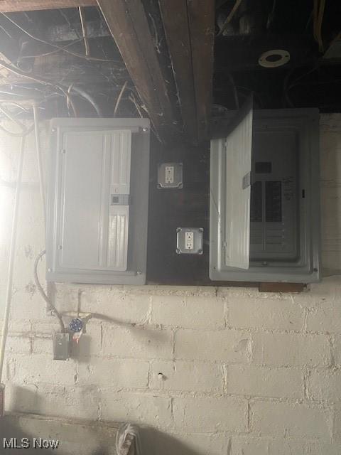 utility room with electric panel