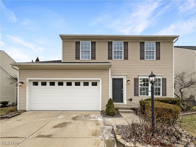 view of front of home with driveway