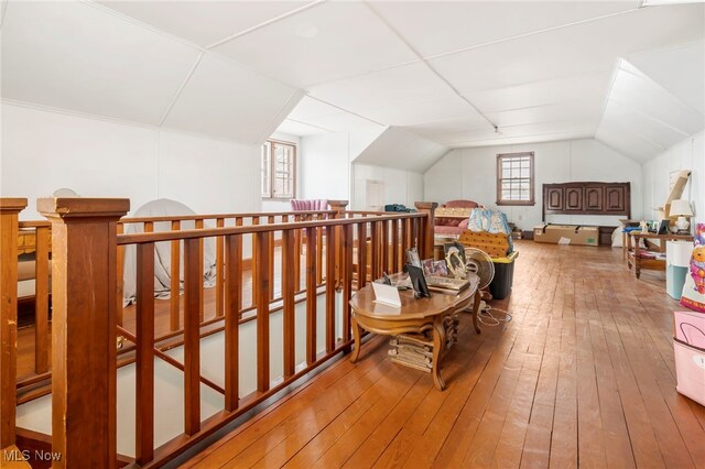 537 Main St, Navarre, OH 44662 - bonus room featuring hardwood / wood-style flooring and lofted ceiling