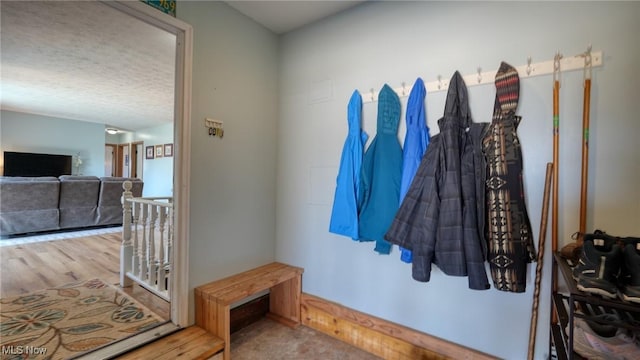 440 Homestead Dr, New Concord, OH 43762 - mudroom featuring a textured ceiling