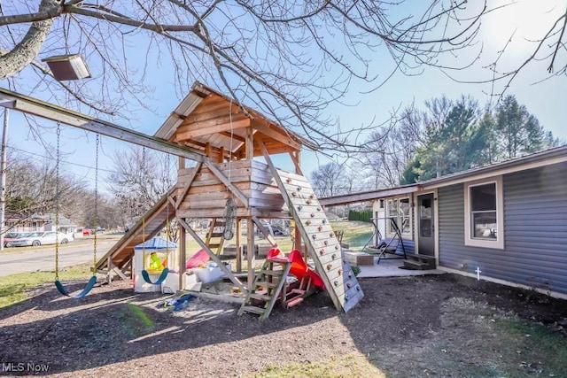 view of playground featuring entry steps