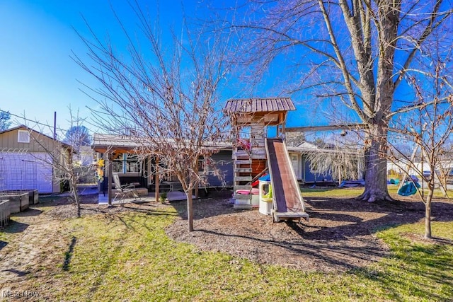 view of play area