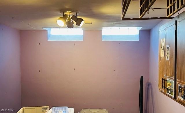 view of basement