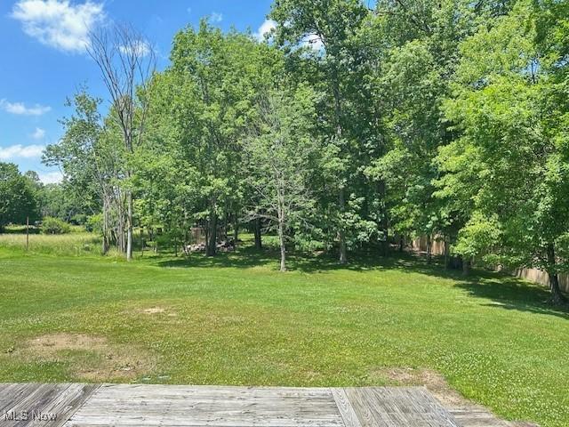 2364 W Royalton Rd, Broadview Heights, OH 44147 - view of green lawn with a wooden deck