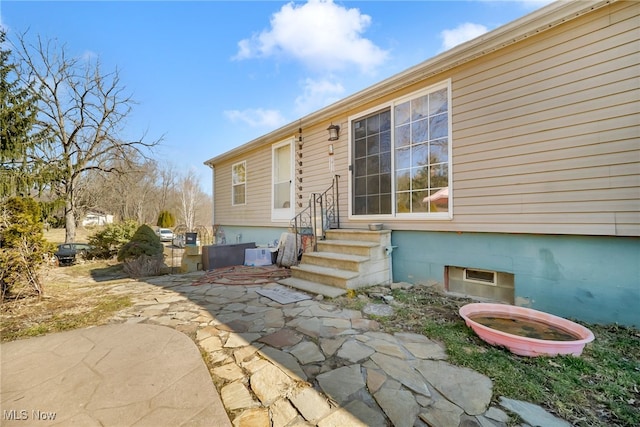 exterior space with a patio