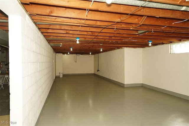 174 N Vine St, Columbiana, OH 44408 - basement with baseboards