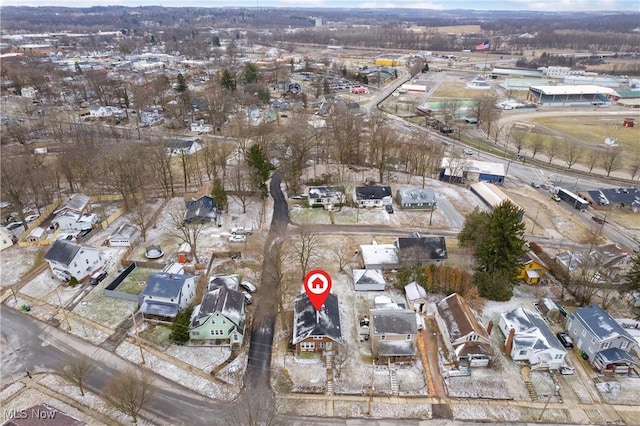 aerial view featuring a residential view