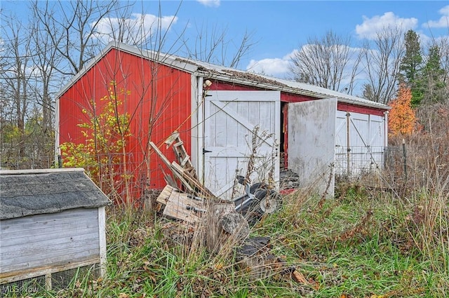 view of barn