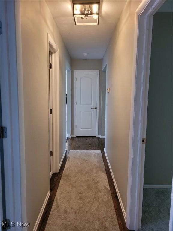 corridor with baseboards