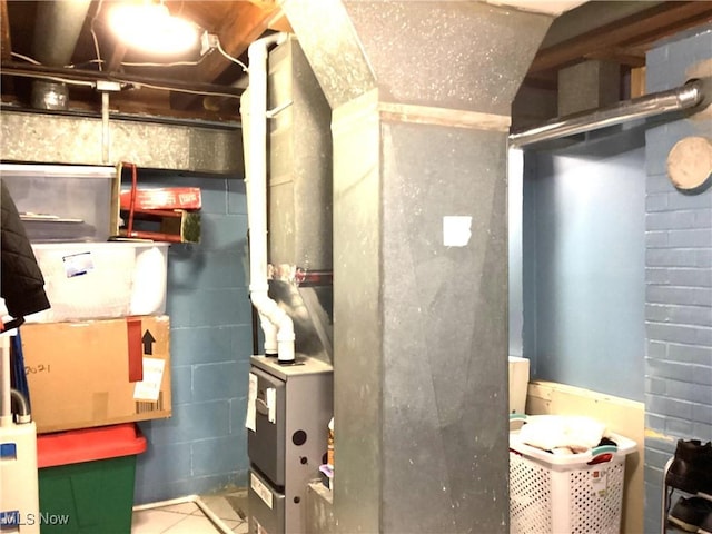 view of utility room