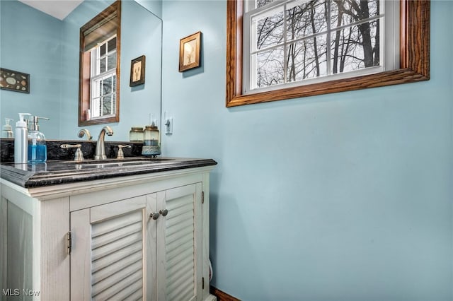 bathroom featuring vanity