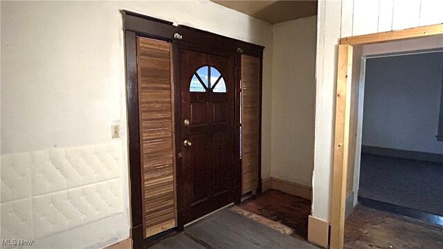 entrance foyer with baseboards