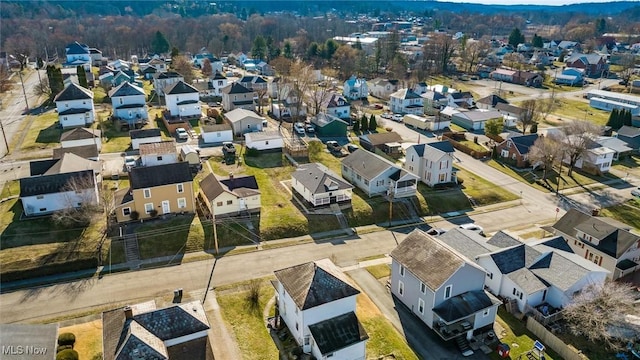 birds eye view of property featuring a residential view