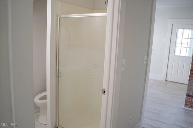 1341 Beach Ave, Lakewood, OH 44107 - bathroom featuring toilet and a stall shower