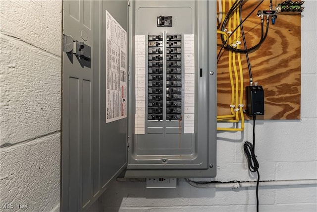 utility room featuring electric panel