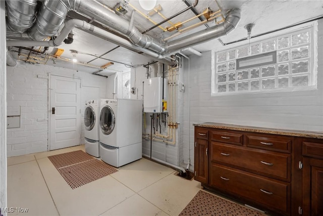 3006 Kingsley Rd, Shaker Heights, OH 44122 - laundry area with laundry area, water heater, and washing machine and clothes dryer