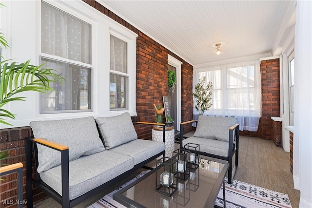 view of sunroom / solarium