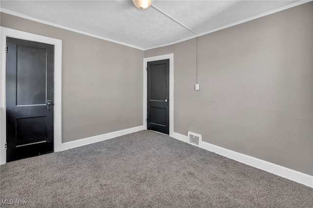12117 Craven Ave, Cleveland, OH 44105 - spare room with carpet floors, baseboards, and crown molding