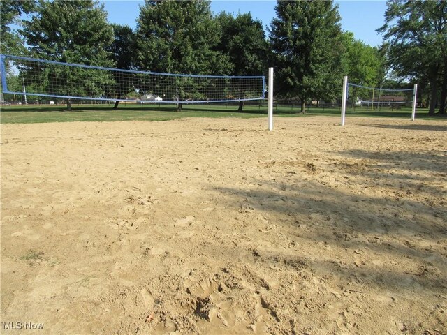 surrounding community featuring volleyball court