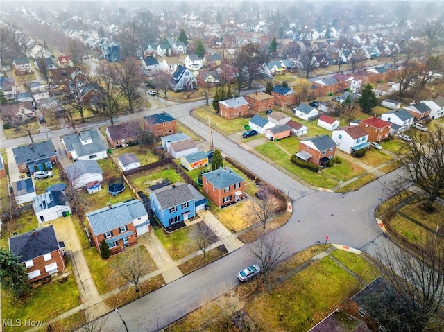 drone / aerial view featuring a residential view